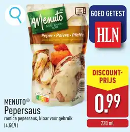 ALDI Menuto pepersaus aanbieding