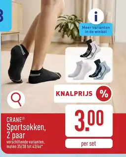 ALDI Crane sportsokken, 2 paar aanbieding
