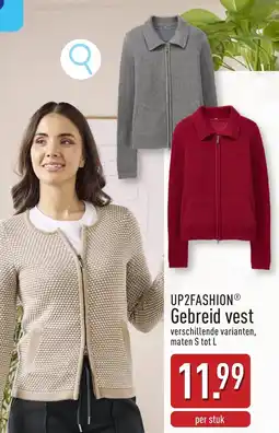 ALDI Up2fashion gebreid vest aanbieding