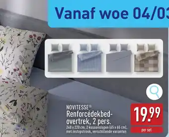 Novitesse renforcédekbed- overtrek, 2 pers.