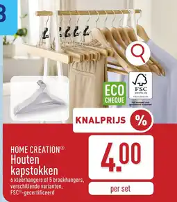 ALDI Home creation houten kapstokken aanbieding