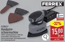 ALDI Ferrex handpalm- schuurmachine aanbieding