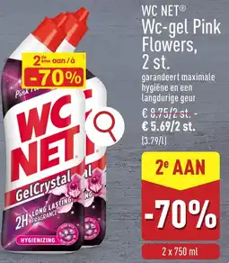 ALDI Wc net wc-gel pink flowers, 2 st. aanbieding