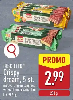 ALDI Biscotto crispy dream, 5 st. aanbieding