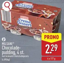 ALDI Milsani chocolade- pudding, 4 st. aanbieding