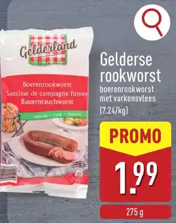 ALDI Gelderse rookworst aanbieding