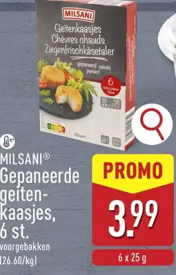 ALDI Milsani gepaneerde geiten- kaasjes, 6 st. aanbieding
