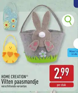 ALDI Home creation vilten paasmandje aanbieding