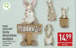 ALDI Home creation grote decoratieve konijnen aanbieding