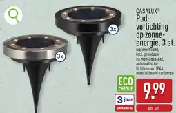 ALDI Casalux pad- verlichting op zonne- energie, 3 st. aanbieding