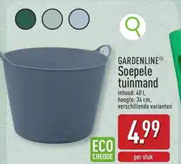 ALDI Gardenline soepele tuinmand aanbieding