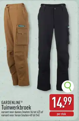 ALDI Gardenline tuinwerkbroek aanbieding