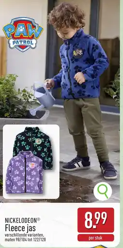 ALDI Nickelodeon fleece jas aanbieding