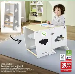 ALDI Home creationⓡ leertoren met krijtbord aanbieding