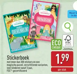 ALDI Stickerboek aanbieding