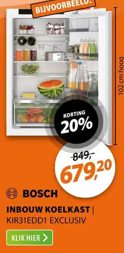 Expert Bosch Inbouw Koelkast aanbieding