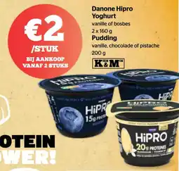 Spar Danone Hipro Yoghurt en Pudding aanbieding