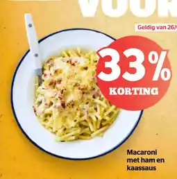 Spar Macaroni met ham en kaassaus aanbieding