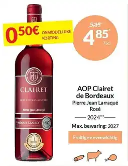 Intermarché AOP Clairet de Bordeaux aanbieding