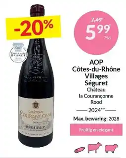 Intermarché AOP Côtes-du-Rhône Villages Séguret aanbieding