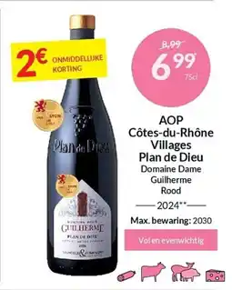 Intermarché AOP Côtes-du-Rhône Villages Plan de Dieu aanbieding