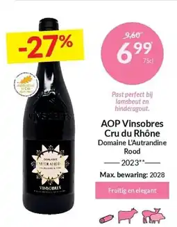 Intermarché AOP Vinsobres Cru du Rhône aanbieding