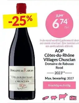 Intermarché AOP Côtes-du-Rhône Villages Chusclan aanbieding