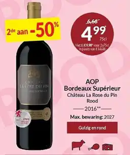 Intermarché AOP Bordeaux Supérieur aanbieding