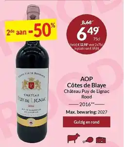Intermarché AOP Côtes de Blaye aanbieding