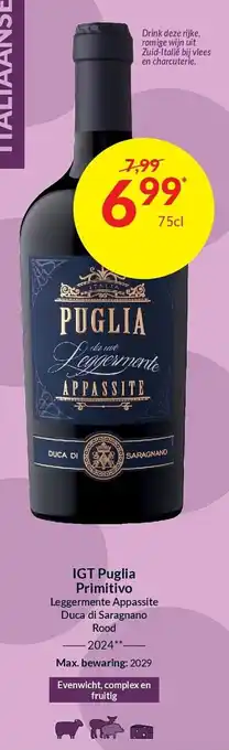 IGT Puglia Primitivo