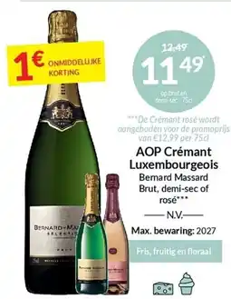 Intermarché AOP Crémant Luxembourgeois aanbieding
