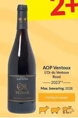 Intermarché AOP Ventoux L'Or du Ventoux Rood aanbieding