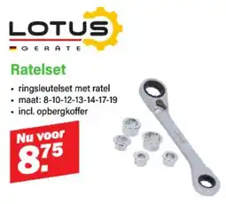 Van Cranenbroek Lotus Ratelset aanbieding