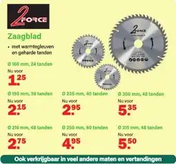 Van Cranenbroek 2 Force Zaagblad aanbieding