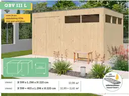 Hubo WoodLands QBV III L aanbieding