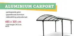 Hubo Aluminium carport aanbieding