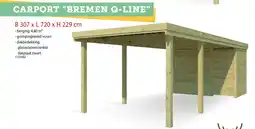 Hubo Carport bremen q-line aanbieding