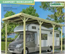 Hubo Carport mobilhome aanbieding