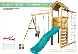Hubo Speeltoestel + glijbaan safia aanbieding
