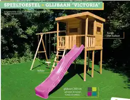 Hubo Speeltoestel + glijbaan victoria aanbieding