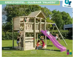 Hubo Speeltoestel + glijbaan palazzo aanbieding