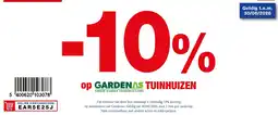 Hubo Op gardenas tuinhuizen aanbieding