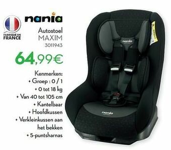 Cora Autostoel maxim aanbieding
