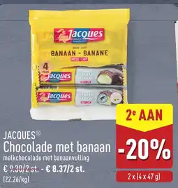 ALDI Jacques chocolade met banaan aanbieding