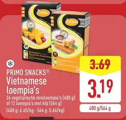ALDI Primo snacks® vietnamese loempia's aanbieding