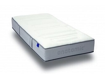 De Matrassen Gigant Matelas Revor Aero Anatomic 1500 (Gelpulse/ Viscogel) coloris blanc et gris-80x190 cm-Moyen aanbieding