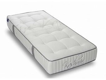De Matrassen Gigant Matelas Revor Kashmir Anatomic 1500 (Gelpulse/ Viscogel) coloris blanc et gris-80x210 cm-X Ferme aanbieding