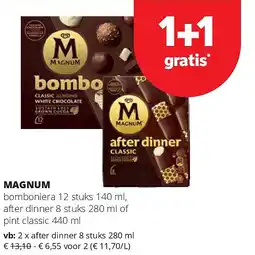 Spar MAGNUM after dinner 8 stuks 280 ml aanbieding
