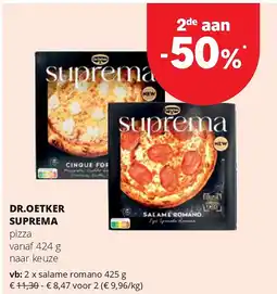 Spar DR.OETKER SUPREMA salame romano 425 g aanbieding