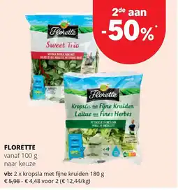 Spar FLORETTE kropsla met fi jne kruiden 180 g aanbieding
